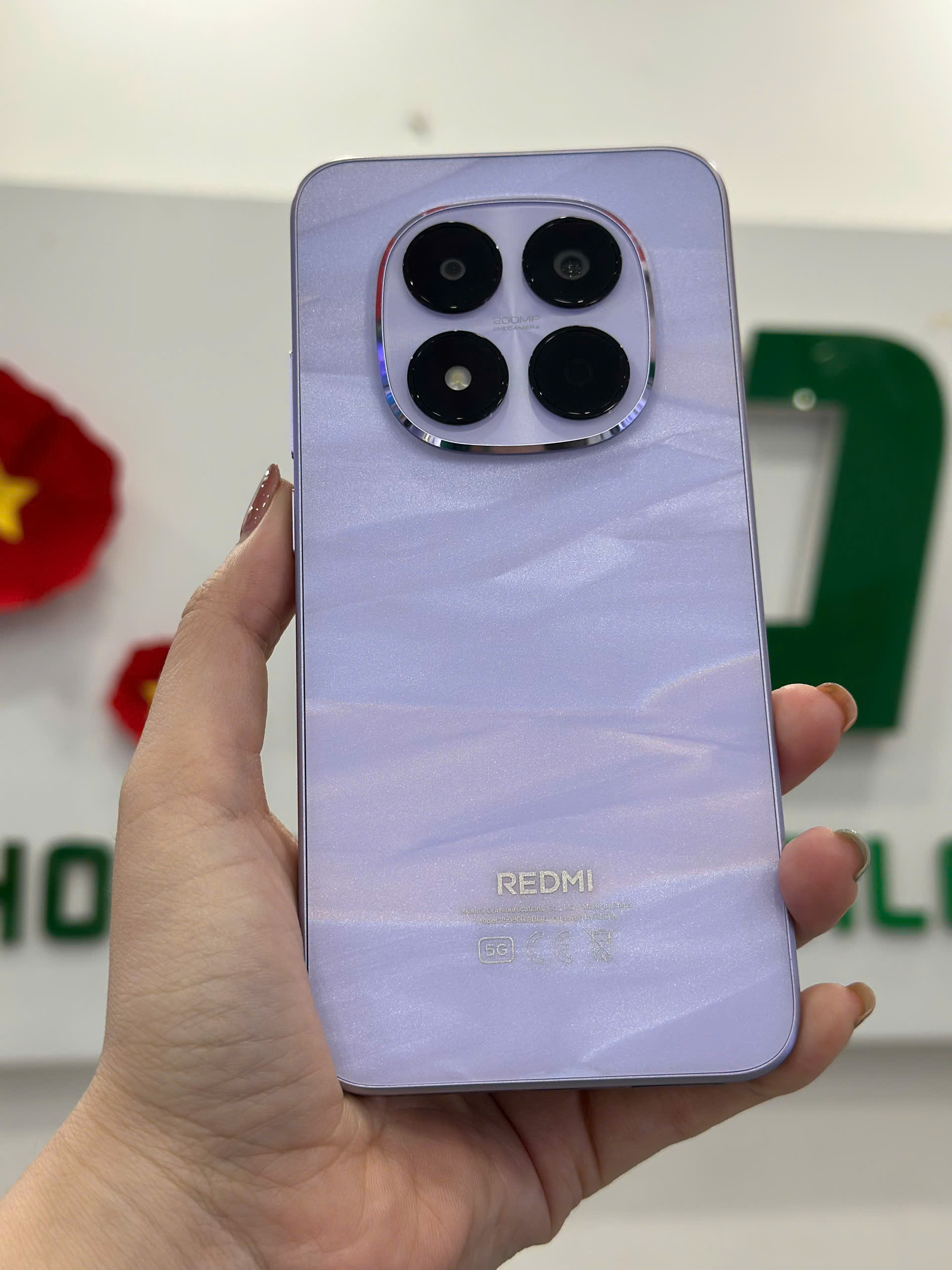 ĐIỆN THOẠI DI ĐỘNG (TEL) REDMI NOTE 15 PRO 5G 6.83/MTK D7400-Ultra/12G/256G/200MP+8MP/20MP/6580mAh (25080RABDG)/TÍM