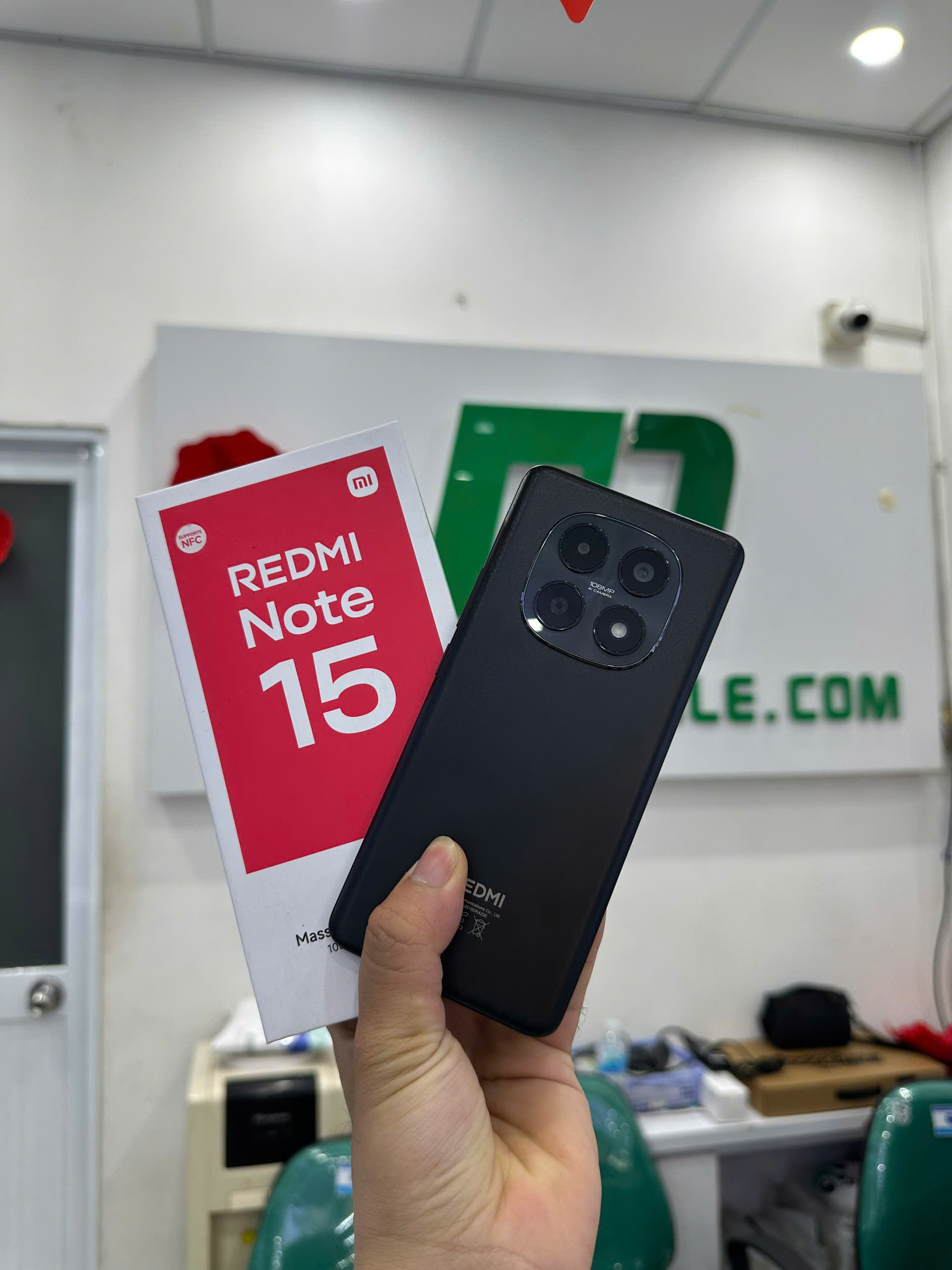 ĐIỆN THOẠI DI ĐỘNG (TEL) REDMI NOTE 15 6.77"/MTK Helio G100-Ultra/6G/128G/108MP+2MP/20MP/6000mAh (2510DRA23E)/ĐEN - TBH