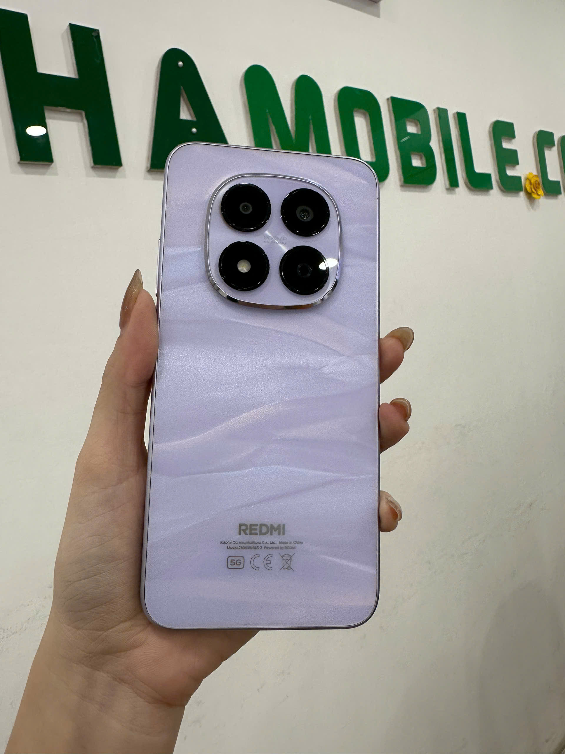 ĐIỆN THOẠI DI ĐỘNG (TEL) REDMI NOTE 15 PRO 5G 6.83/MTK D7400-Ultra/12G/256G/200MP+8MP/20MP/6580mAh (25080RABDG)/TÍM (69325544704