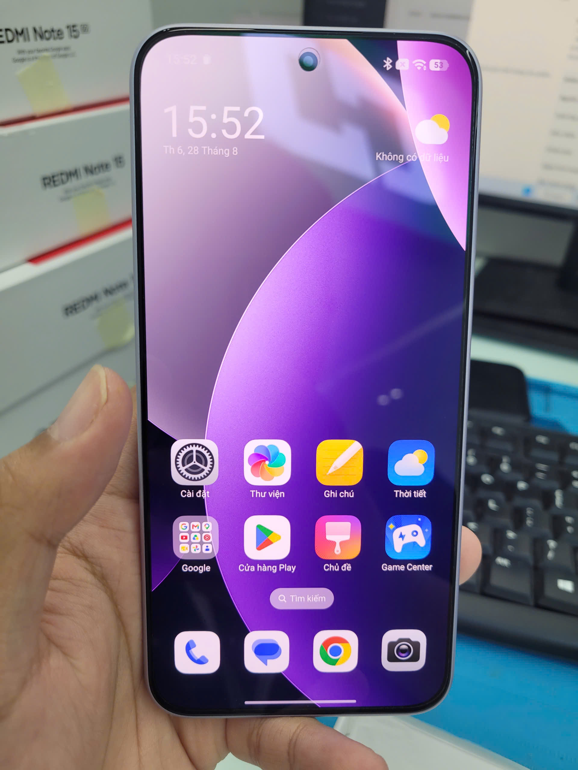 ĐIỆN THOẠI DI ĐỘNG (TEL) REDMI NOTE 15 PRO 5G 6.83/MTK D7400-Ultra/12G/256G/200MP+8MP/20MP/6580mAh (25080RABDG)/TÍM (69325544704