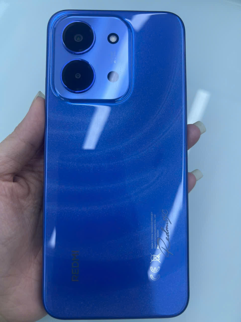 ĐIỆN THOẠI DI ĐỘNG (TEL) REDMI 15C 6.9"/MTK Helio G81 Ultra/4G/128G/50MP+QVGA/8MP/6000mAh (25078RA3EY)/XANH DƯƠNG (6932554455514