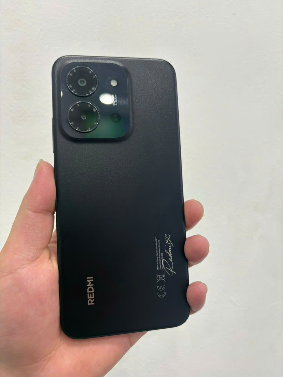 ĐIỆN THOẠI DI ĐỘNG (TEL) REDMI 15C 6.9"/MTK Helio G81 Ultra/4G/128G/50MP+QVGA/8MP/6000mAh (25078RA3EY)/ĐEN