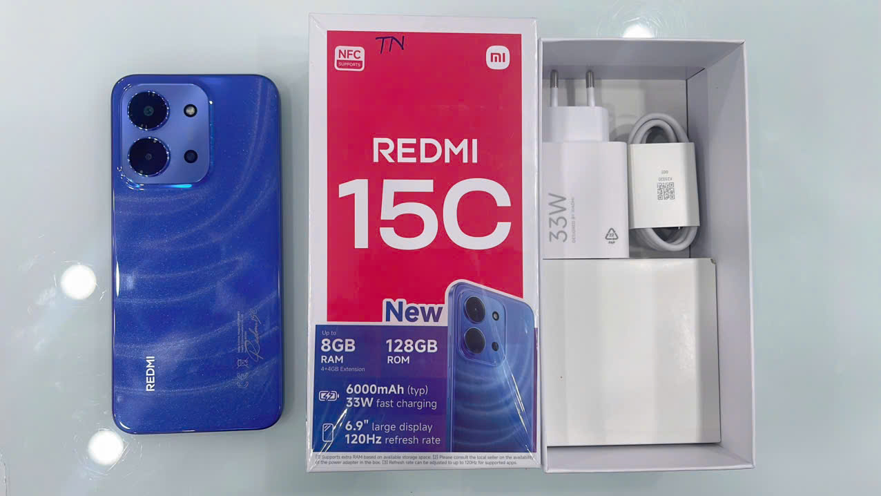 REDMI 15C 6.9"/MTK Helio G81 Ultra/4G/128G - Cẩm Phả 