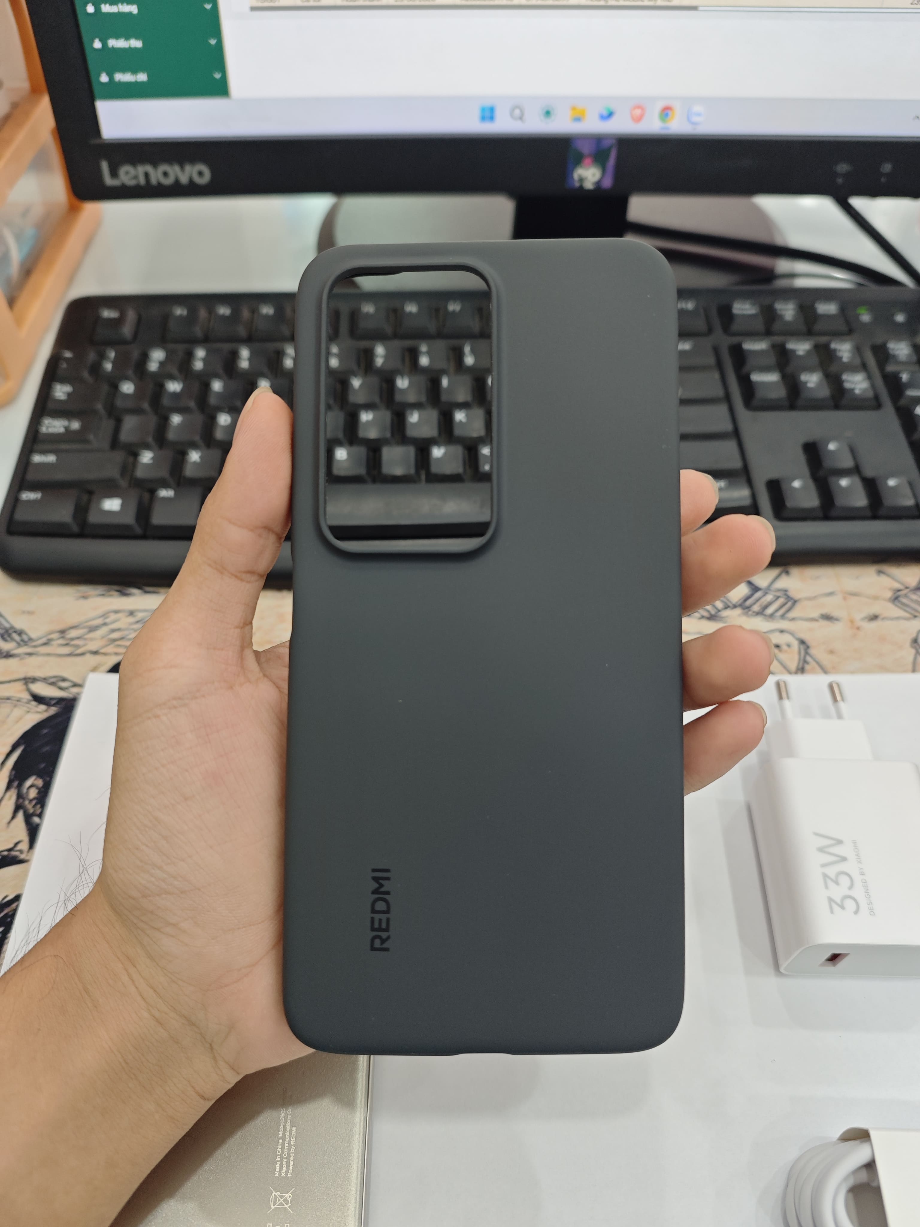 ĐIỆN THOẠI DI ĐỘNG (TEL) REDMI 15 5G 6.9"/SNAP 6S GEN 3/8G/256G/50MP+Auxiliary/8MP/7000mAh (25057RN09G)/XÁM  