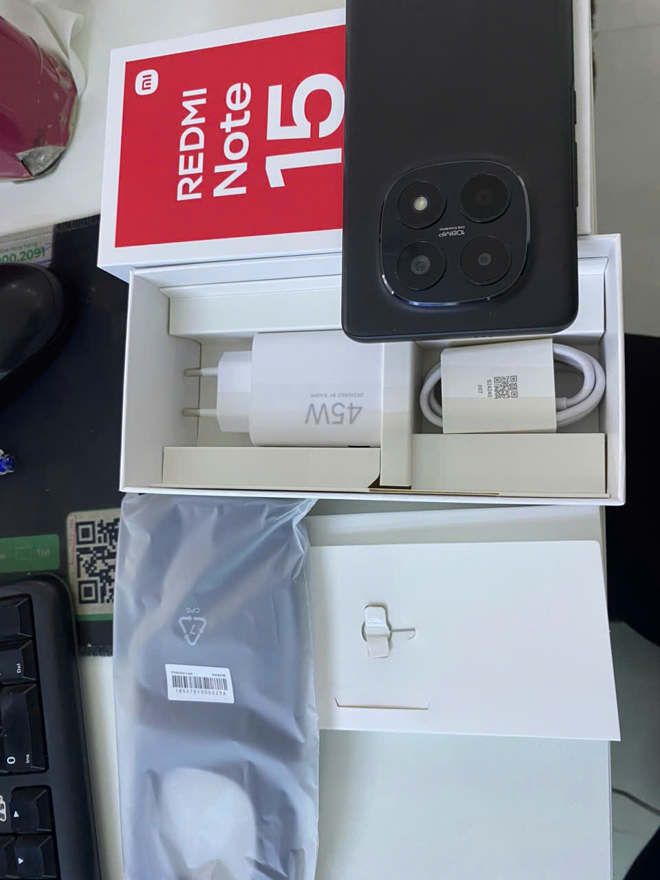 Điện thoại Xiaomi Redmi Note 15 5G 6GB/128GB ĐEN - TBH
