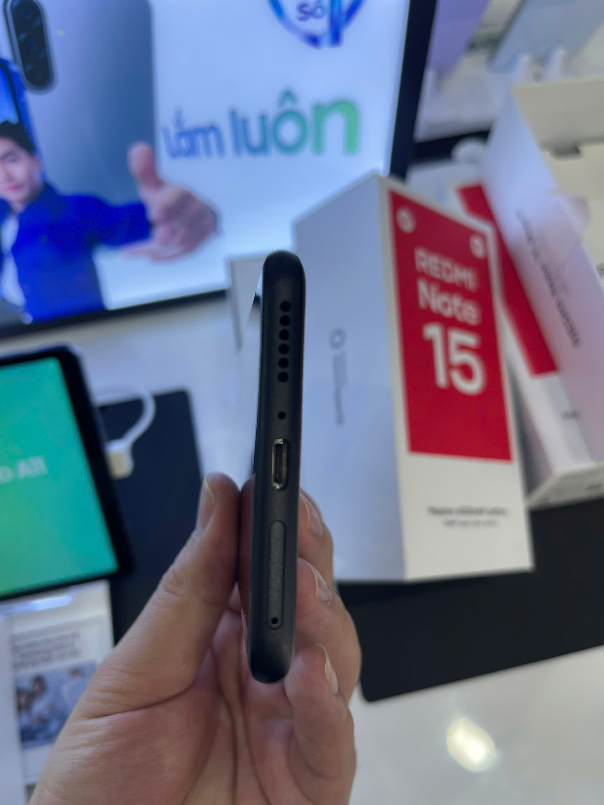 ĐIỆN THOẠI DI ĐỘNG (TEL) REDMI NOTE 15 6.77"/MTK Helio G100-Ultra/6G/128G/108MP+2MP/20MP/6000mAh (2510DRA23E)/ĐEN - TBH