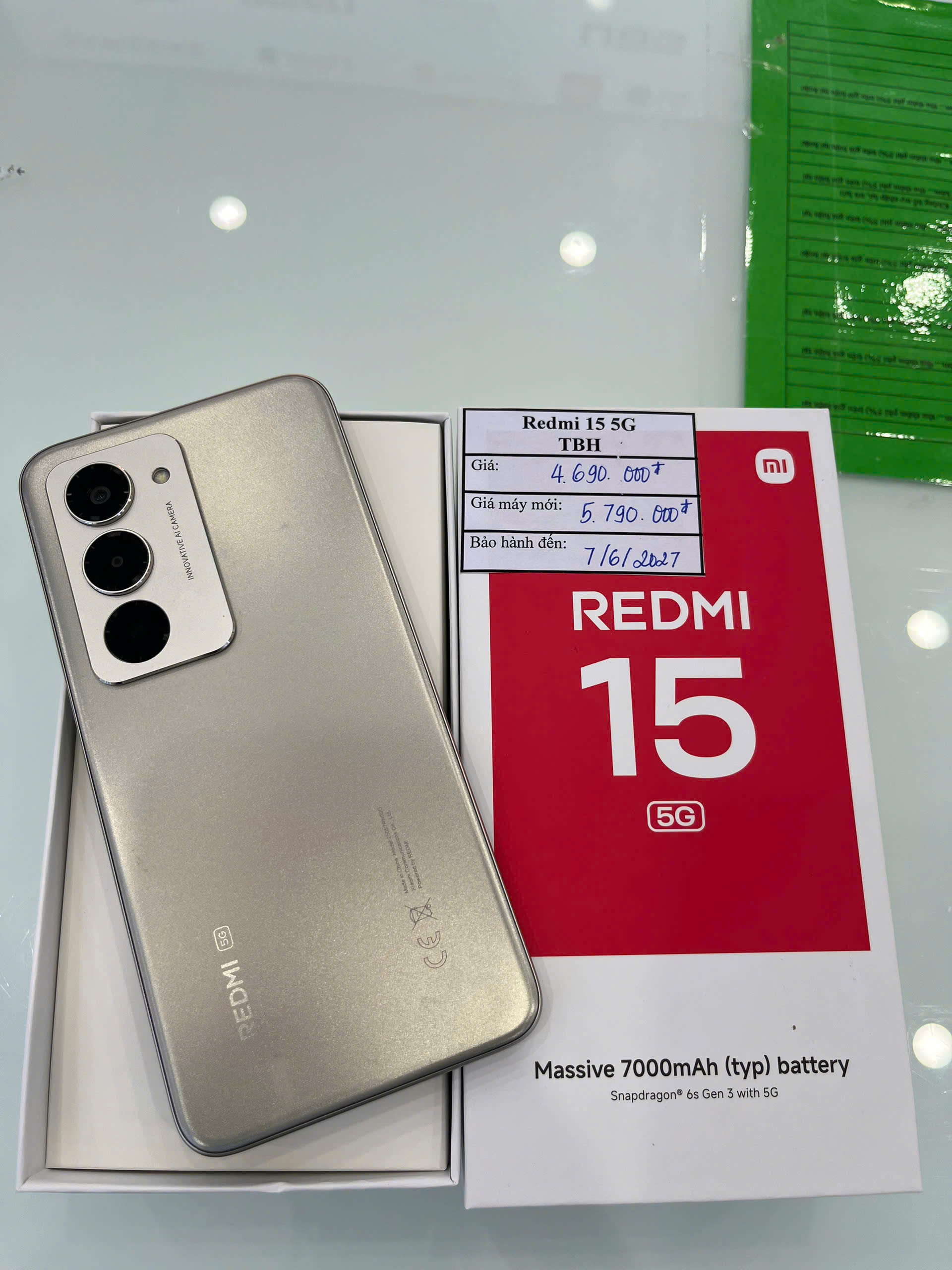 Xiaomi Redmi 15 5G 8GB/256GB Cũ