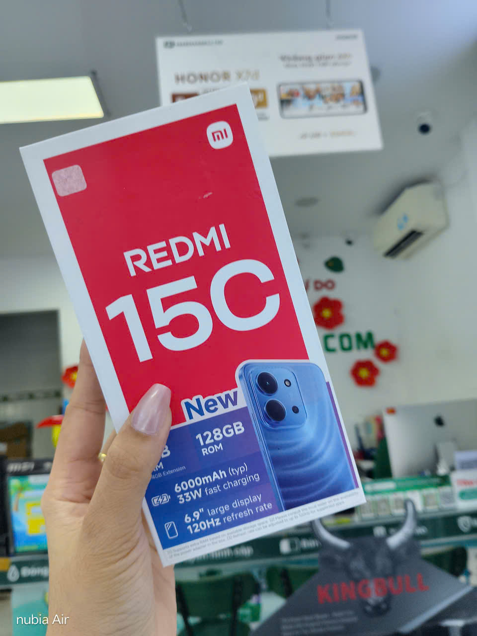 ĐIỆN THOẠI DI ĐỘNG (TEL) REDMI 15C 6.9"/MTK Helio G81 Ultra/4G/128G/50MP+QVGA/8MP/6000mAh (25078RA3EY)/ĐEN (6932554446833) TBH