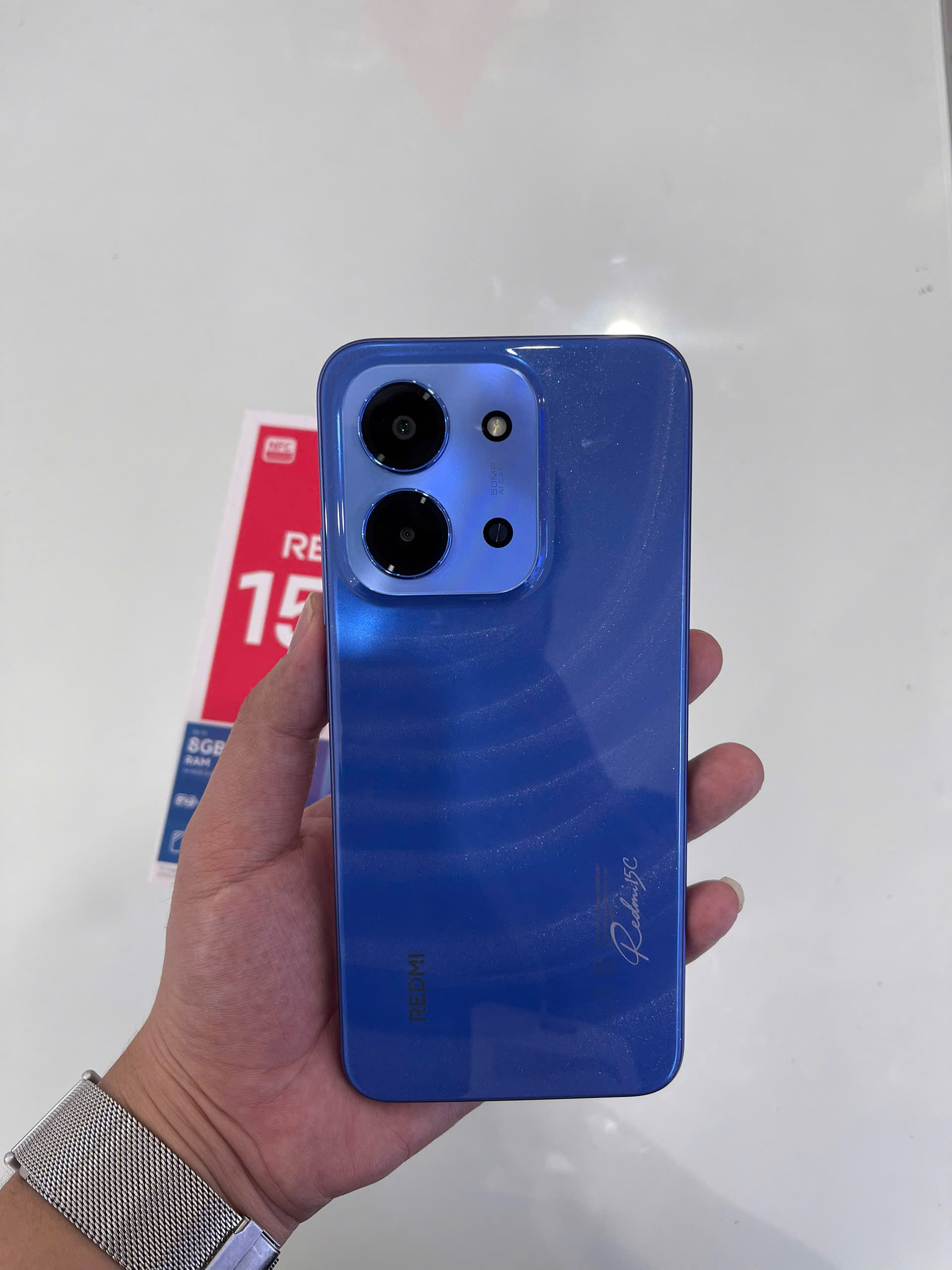ĐIỆN THOẠI DI ĐỘNG (TEL) REDMI 15C 6.9"/MTK Helio G81 Ultra/4G/128G/50MP+QVGA/8MP/6000mAh (25078RA3EY)/XANH DƯƠNG - TBH