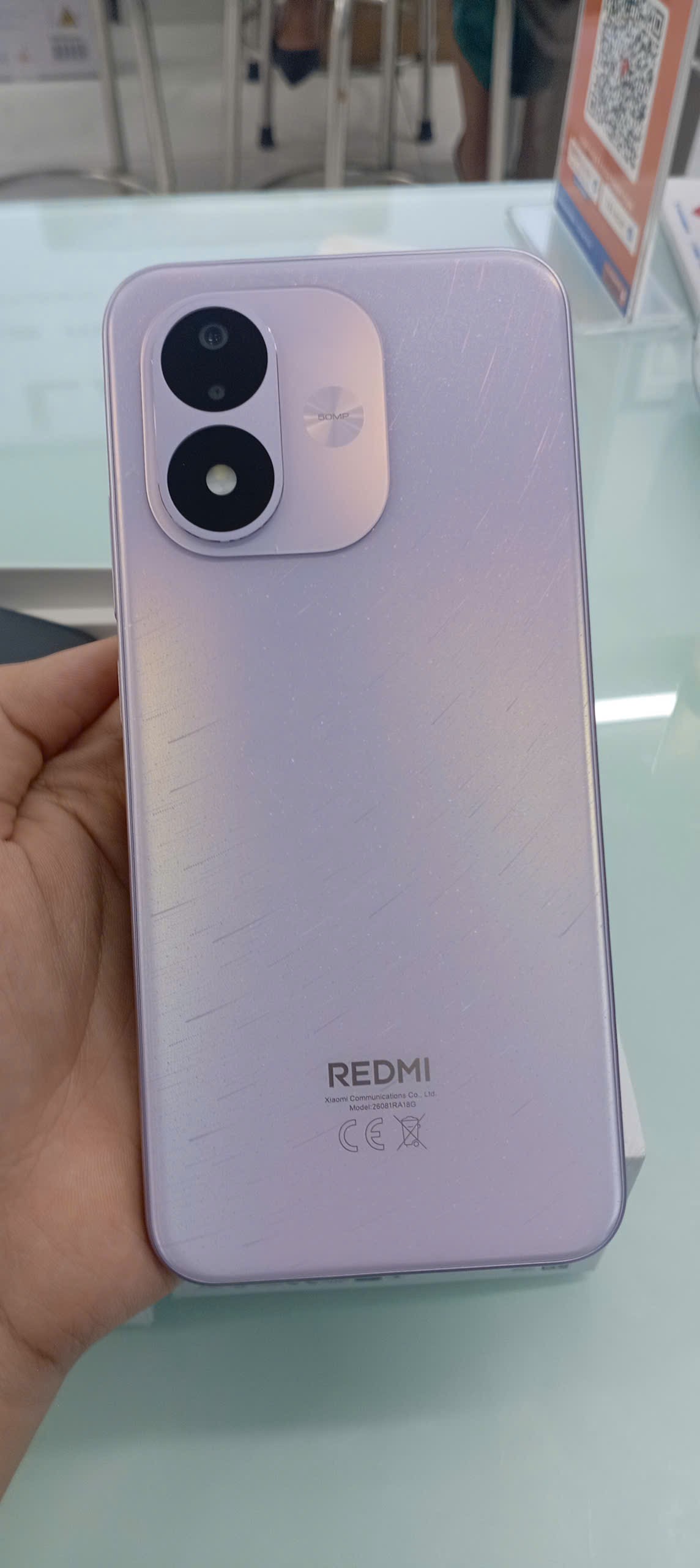ĐIỆN THOẠI DI ĐỘNG (TEL) REDMI NOTE 17 5G 6.99"/SNAP 4 GEN 4/6G/128G/50MP+Auxiliary/16MP/7700mAh (26081RA18G)/TÍM (6939093036495