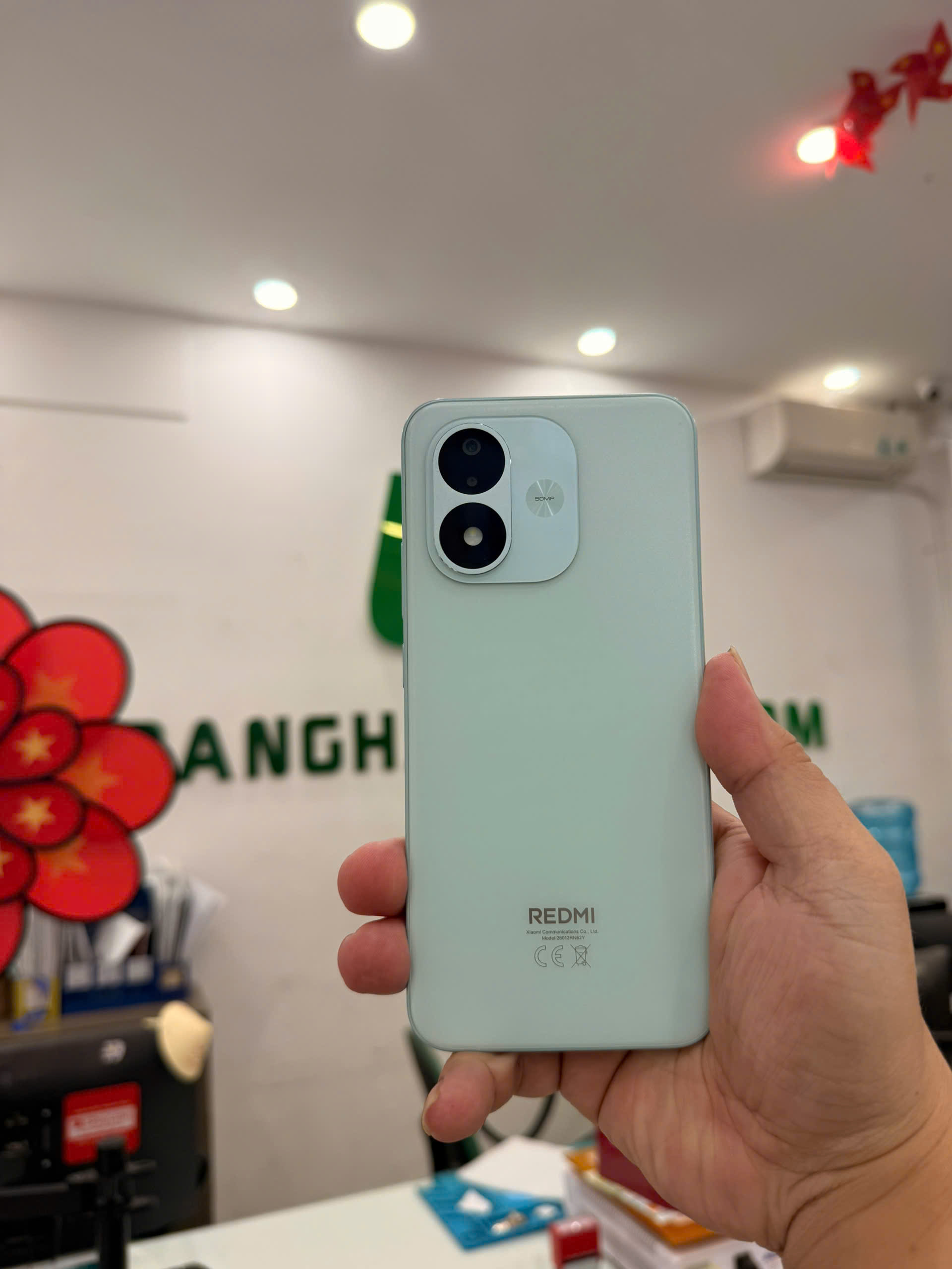 ĐIỆN THOẠI DI ĐỘNG (TEL) REDMI NOTE 17 6.99"/SNAP 6S 4G GEN 2/4G/128G/50MP+Auxiliary/16MP/7700mAh (26012RN62Y)/XANH (69390930337