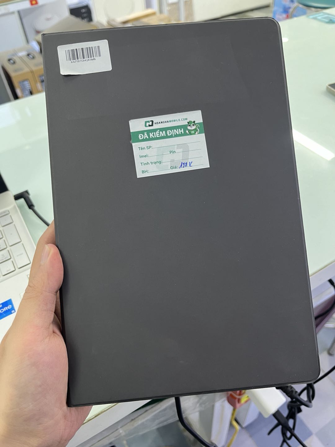 Bao da nắp gập Tab A7 lite, xám - TBH