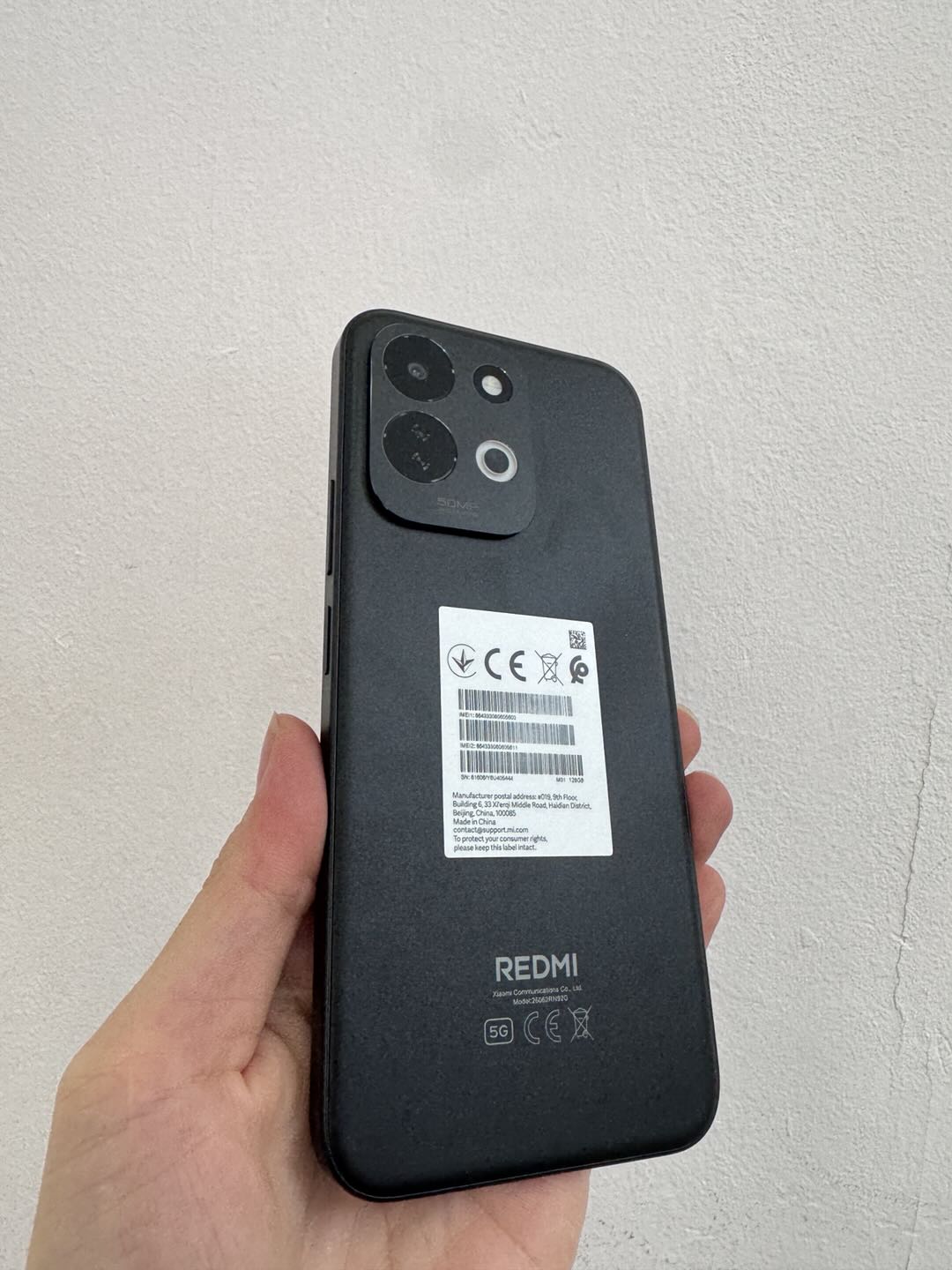 ĐIỆN THOẠI DI ĐỘNG (TEL) REDMI 17 5G 6.9"/SNAP 4 GEN 5/4G/128G/50MP+Auxiliary/8MP/7500mAh (26062RN92G)/ĐEN (6939093008447)