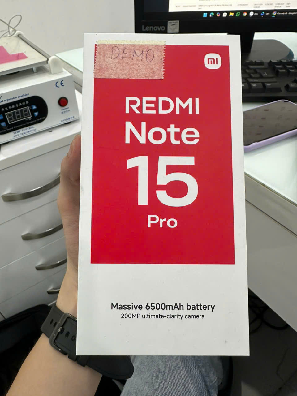 ĐIỆN THOẠI DI ĐỘNG (TEL) REDMI NOTE 15 PRO 6.77"/MTK Helio G200-Ultra/8G/256G/200MP+8MP/32MP/6500mAh