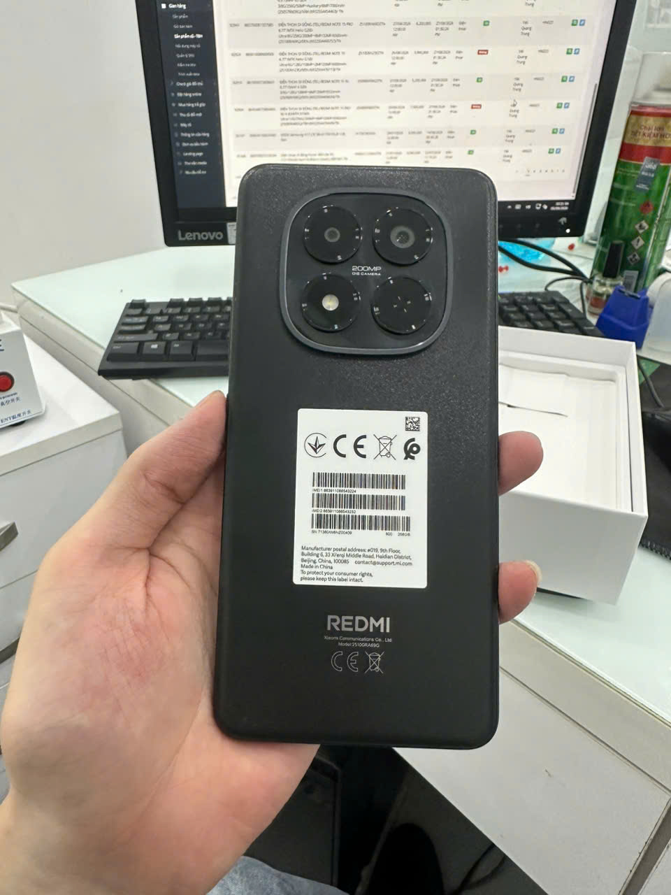 ĐIỆN THOẠI DI ĐỘNG (TEL) REDMI NOTE 15 PRO 6.77"/MTK Helio G200-Ultra/12G/256G/200MP+8MP/32MP/6500mAh