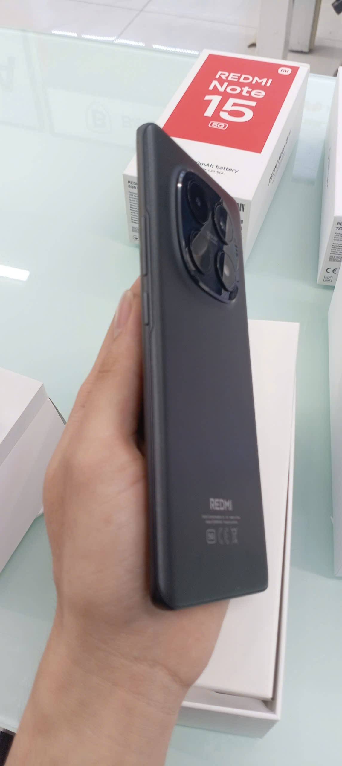 ĐIỆN THOẠI DI ĐỘNG (TEL) REDMI NOTE 15 6.77"/MTK Helio G100-Ultra/6G/128G/108MP+2MP/20MP/6000mAh (2510DRA23E)/ĐEN (6932554476113
