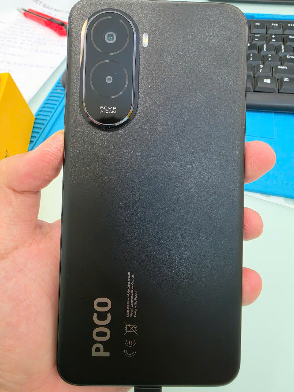 ĐIỆN THOẠI DI ĐỘNG (TEL) POCO M7 6.9"/SNAP 685/8G/256G/50MP+QVGA/8MP/7000mAh (25062PC34G)/ĐEN (6932554451868) - 866694077980343 