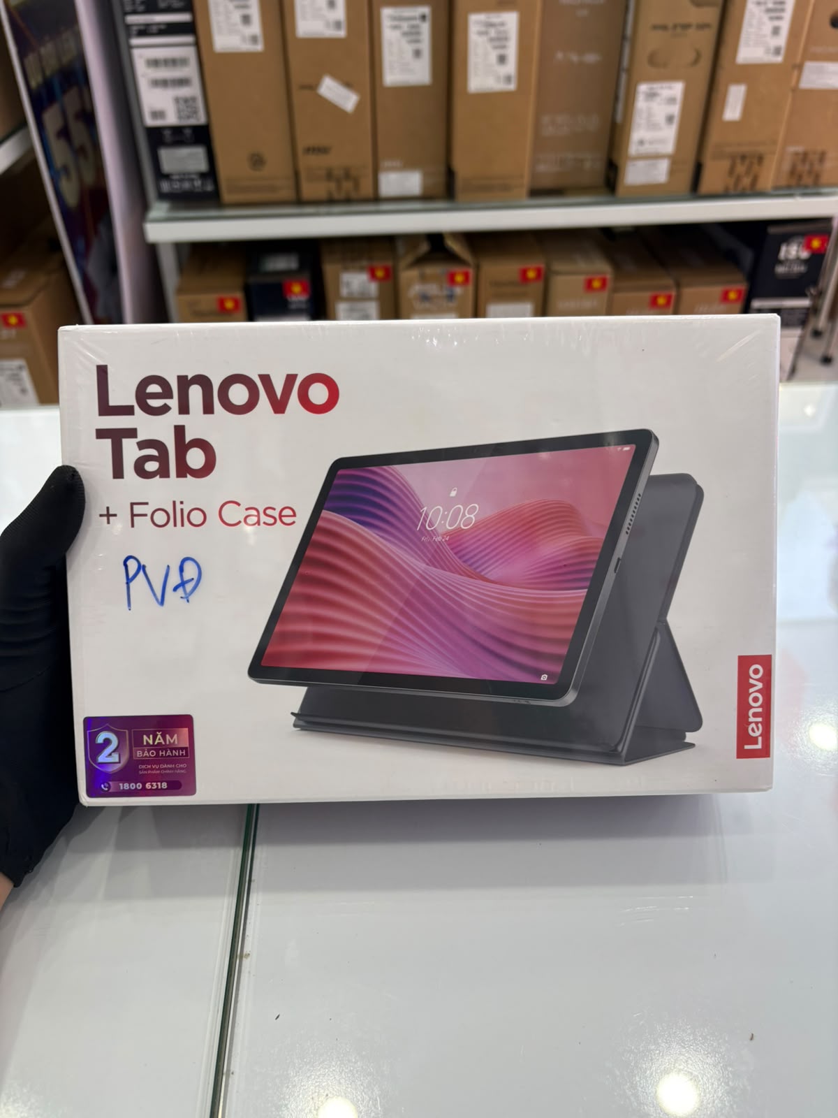 MÁY TÍNH BẢNG (TAB) LENOVO TAB MTK G85/4G/64G/10.1T/IPS/5MP/8MP/LTE/WL/BT/5100mAh/Adr14/FOLIOCASE/2Y/XÁM