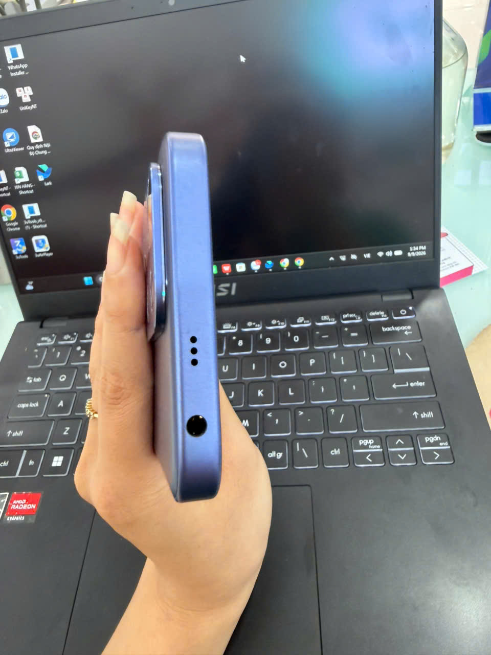 ĐIỆN THOẠI DI ĐỘNG (TEL) REDMI 17 5G 6.9"/SNAP 4 GEN 5/4G/128G/50MP+Auxiliary/8MP/7500mAh (26062RN92G)/XANH DƯƠNG (6939093012659