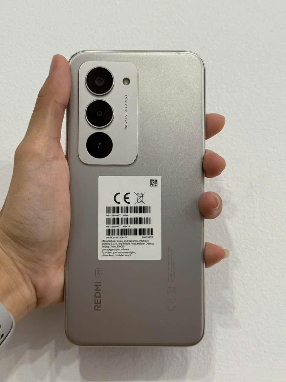 ĐIỆN THOẠI DI ĐỘNG (TEL) REDMI 15 5G 6.9"/SNAP 6S GEN 3/8G/256G/50MP+Auxiliary/8MP/7000mAh (25057RN09G)/XÁM (6932554454463)/ TN 