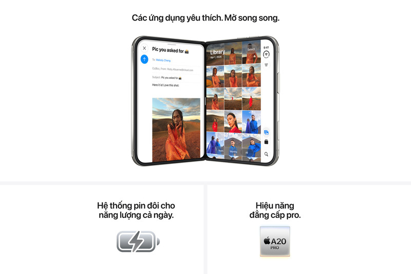 iPhone Duo 256GB - Hiệu năng, hệ thống pin