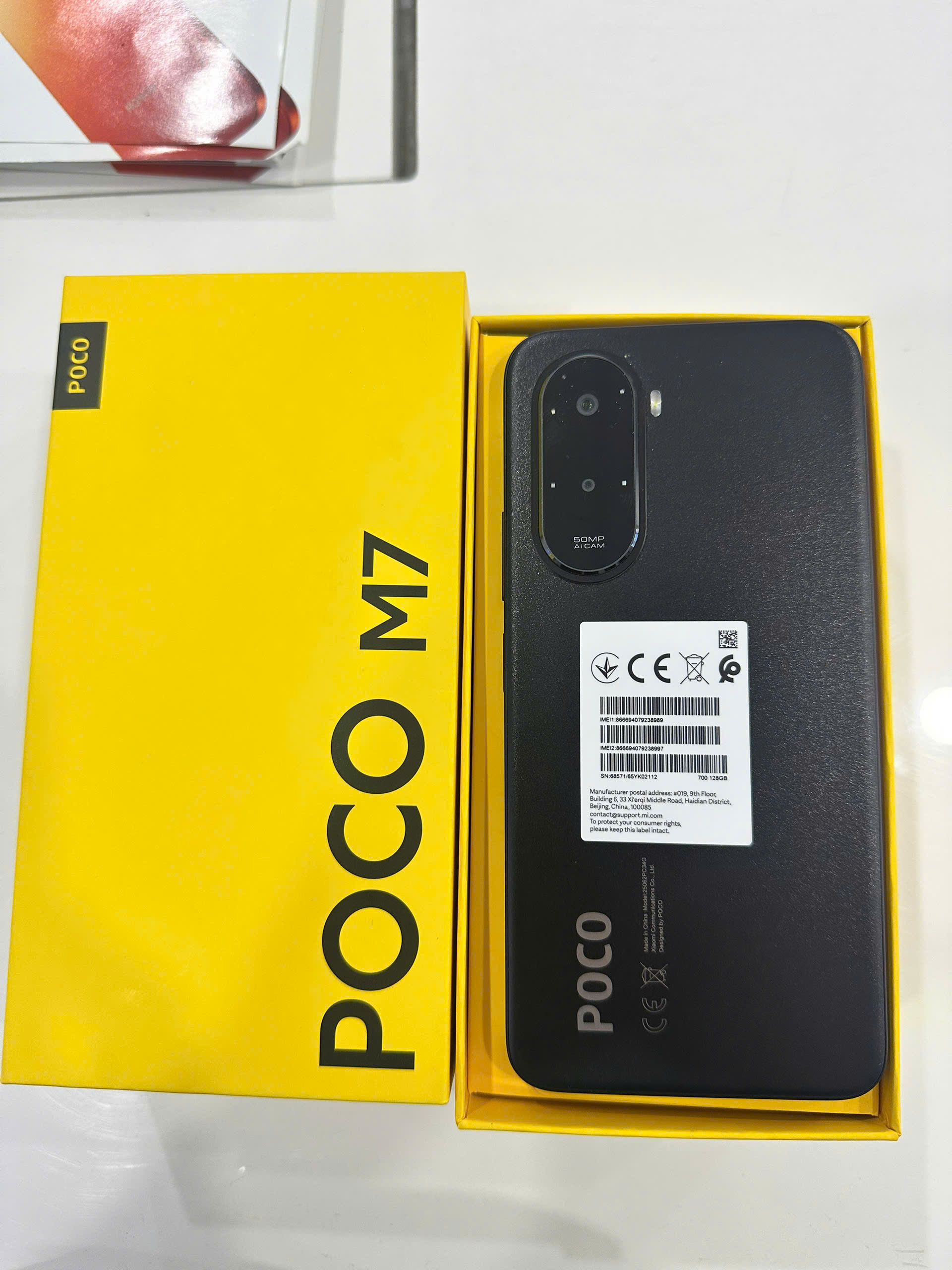 ĐIỆN THOẠI DI ĐỘNG (TEL) POCO M7 /6G/128 ĐEN -Cũ