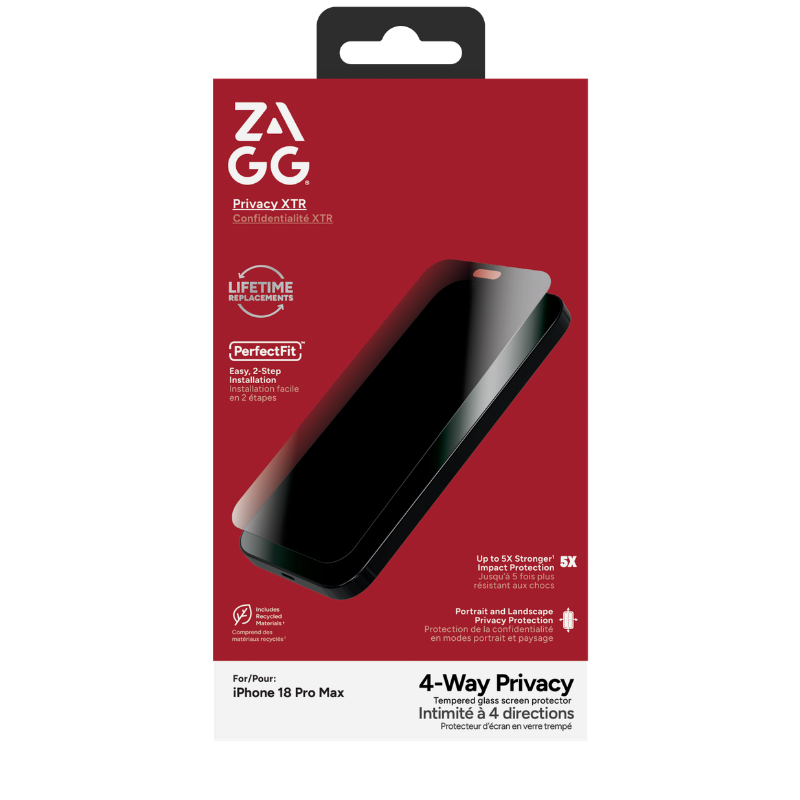 Dán cường lực InvisibleShield Privacy XTR iPhone 18 ProMax