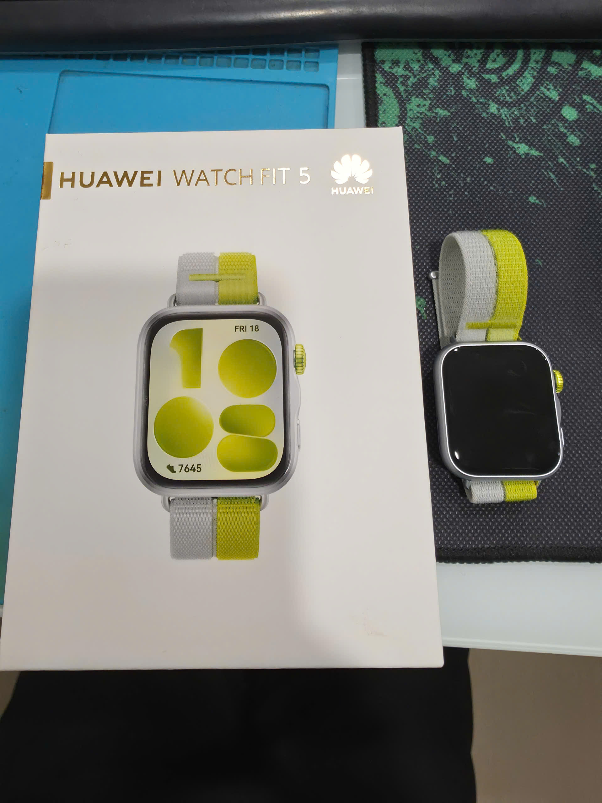ĐỒNG HỒ THÔNG MINH(WATCH)HUAWEI NKI-B19 FIT 5/DÂY NYLON/XANH-XÁM