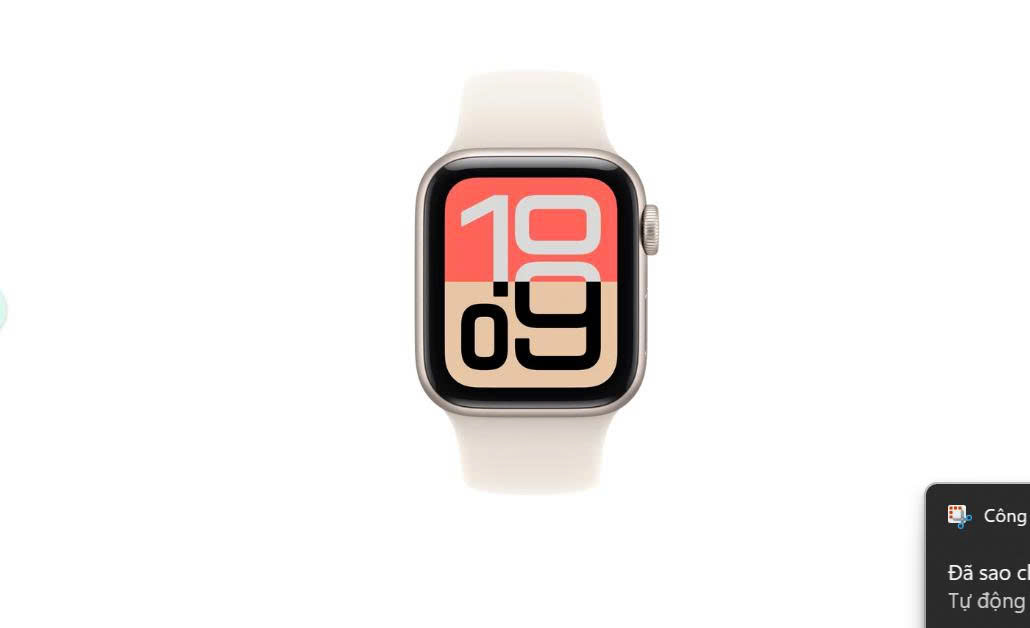 Apple Watch SE 3 GPS 40mm Starlight Aluminium Case with Starlight Sport Band - S/M_MEH34SA/A 