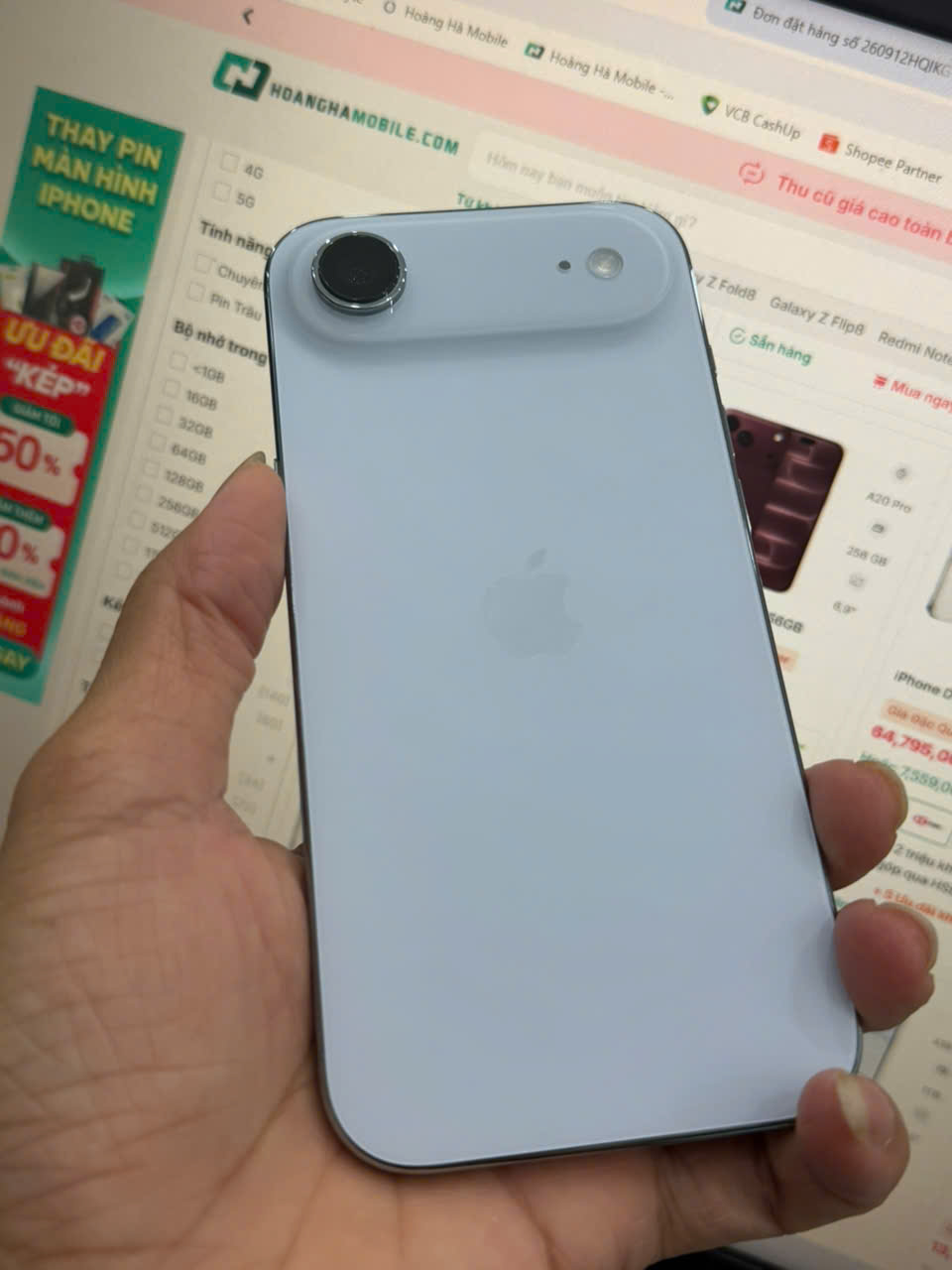 (DEMO) ĐTDĐ Apple iPhone Air 256GB Sky Blue_3P152ZP/A - SMF3PHRH32N - 3P152ZPZTN