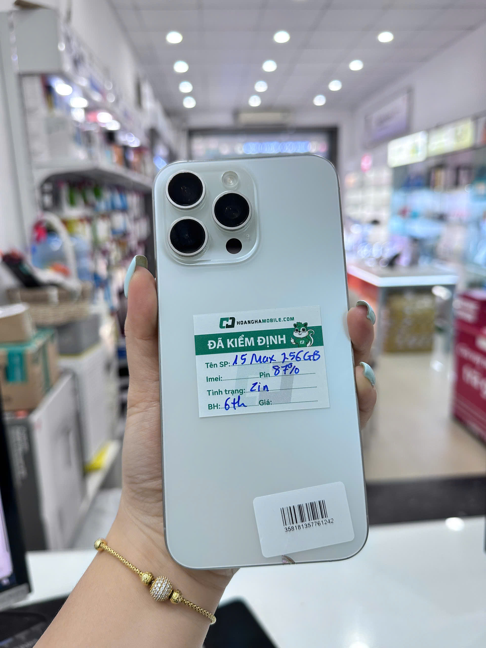 ĐTDĐ Apple iPhone 15 Pro Max 256GB White Titanium_MU783VN/A 