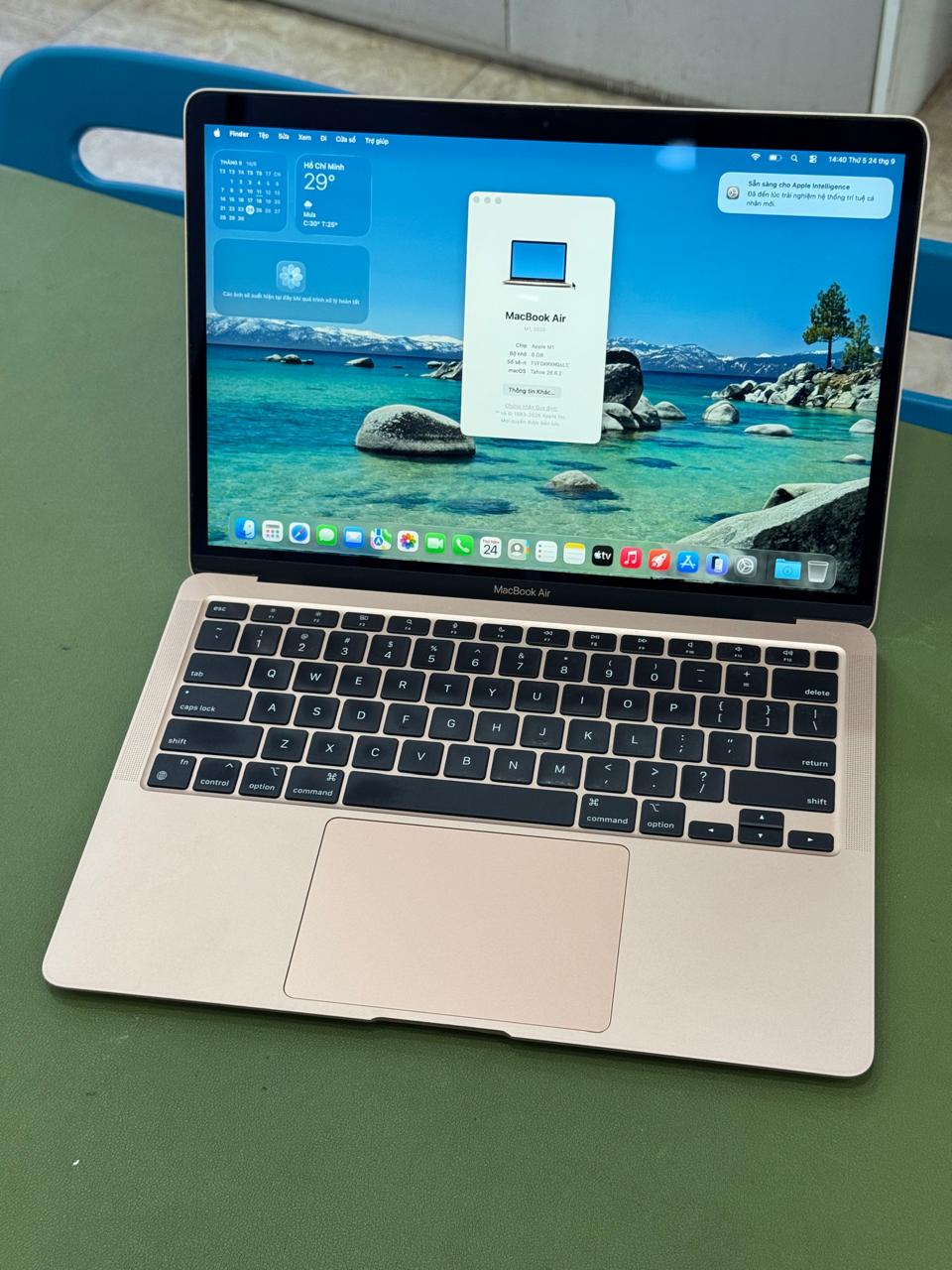 MTXT MacBook Air 13-inch, Apple M1/8GB/256GB, Gold - MGND3SA/A -  MAM1256G - Cũ