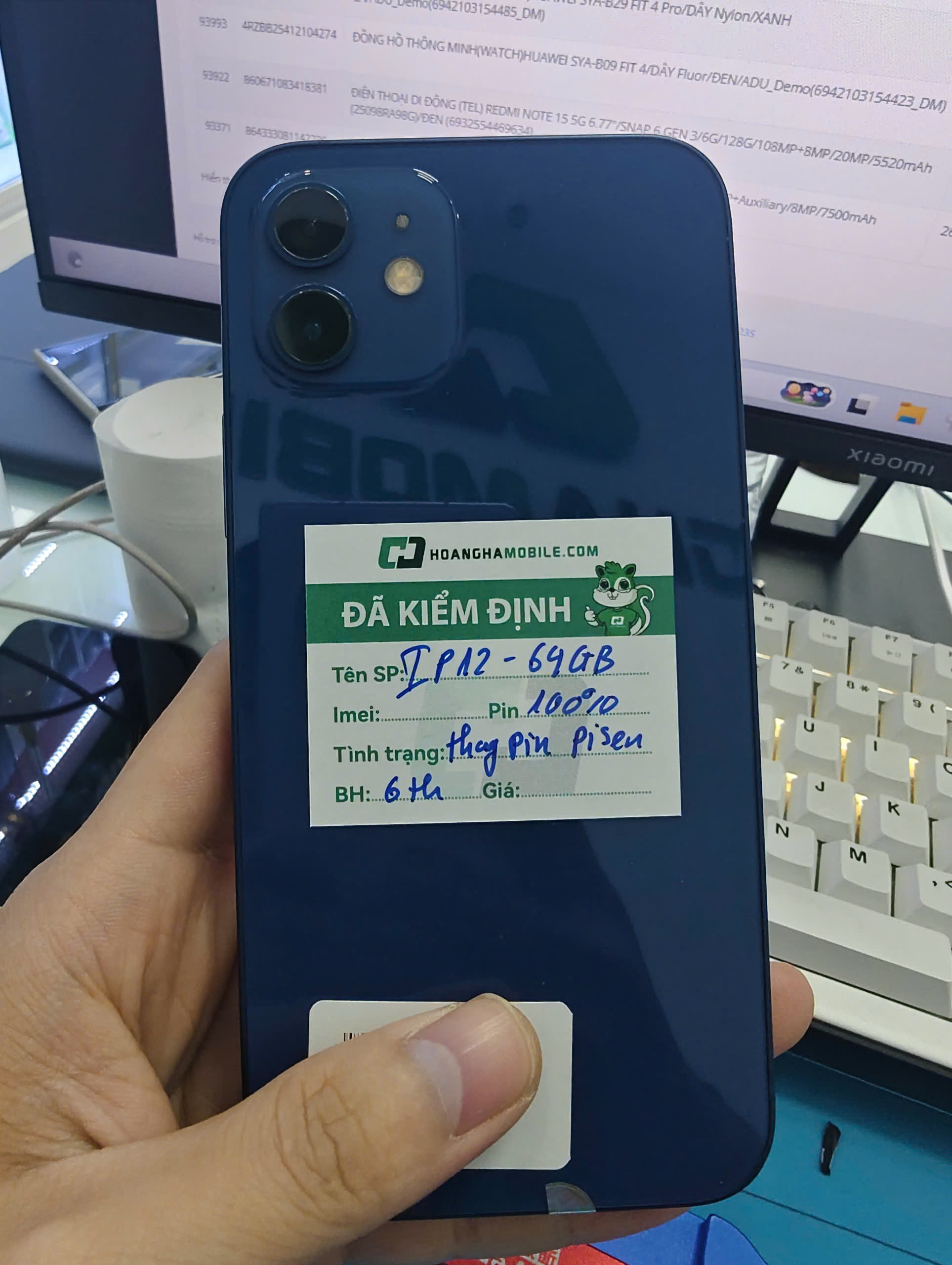 ĐTDĐ Apple iPhone 12 64GB Blue_MGJ83VN/A - 352045131768201 - IPH1264E