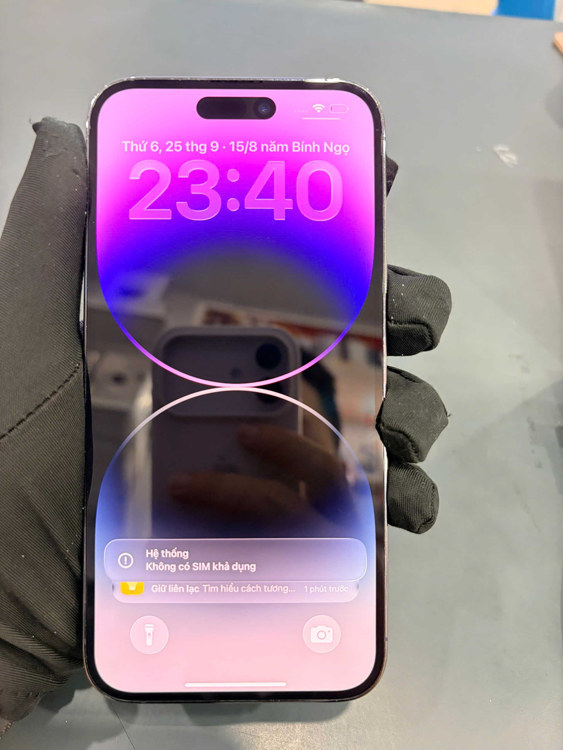 ĐTDĐ Apple iPhone 14 Pro Max 256GB Deep Purple_MQ9X3VN/A - 358686329435451 - MQ9X3VN