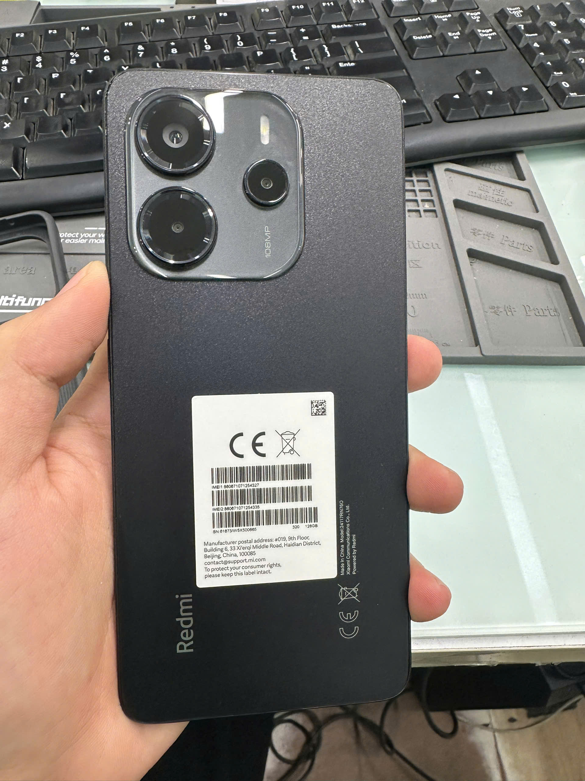 ĐIỆN THOẠI DI ĐỘNG (TEL) REDMI NOTE 14 6.67"/MTK G99 Ultra/8G/128G/108+2+2MP/20MP/5500mAh 