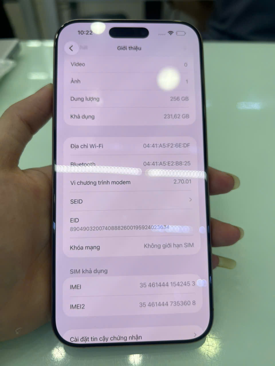iPhone 16 Pro Max 256GB - Chính hãng VN/A Cũ