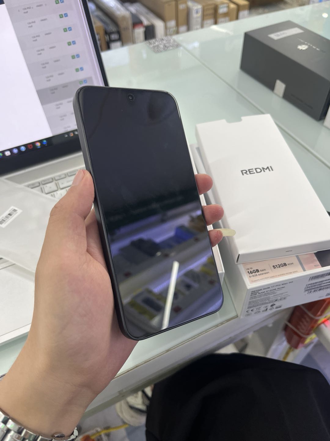 ĐIỆN THOẠI DI ĐỘNG (TEL) REDMI NOTE 17 PRO MAX 5G 6.83"/SNAP 6 GEN 5/8G/512G/50+8MP/32MP/10000mAh (2609FRA74G)/ĐEN - TBH