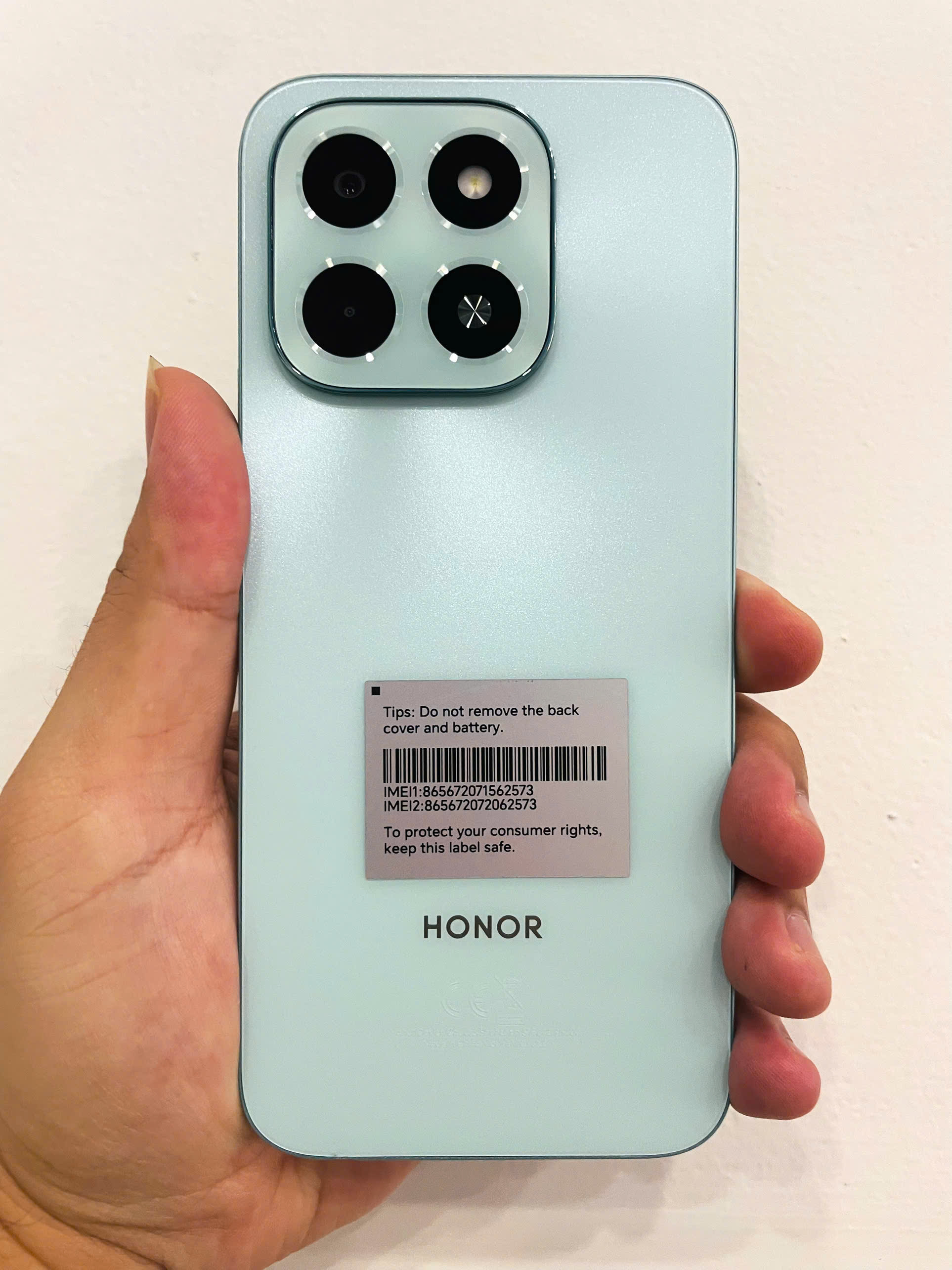 Điện thoại thông minh Honor X6c (6+128GB) Xanh (Ocean Cyan)_NIC-LX2 (Demo) - 865672071562573 - X6CNICLX2ZTN