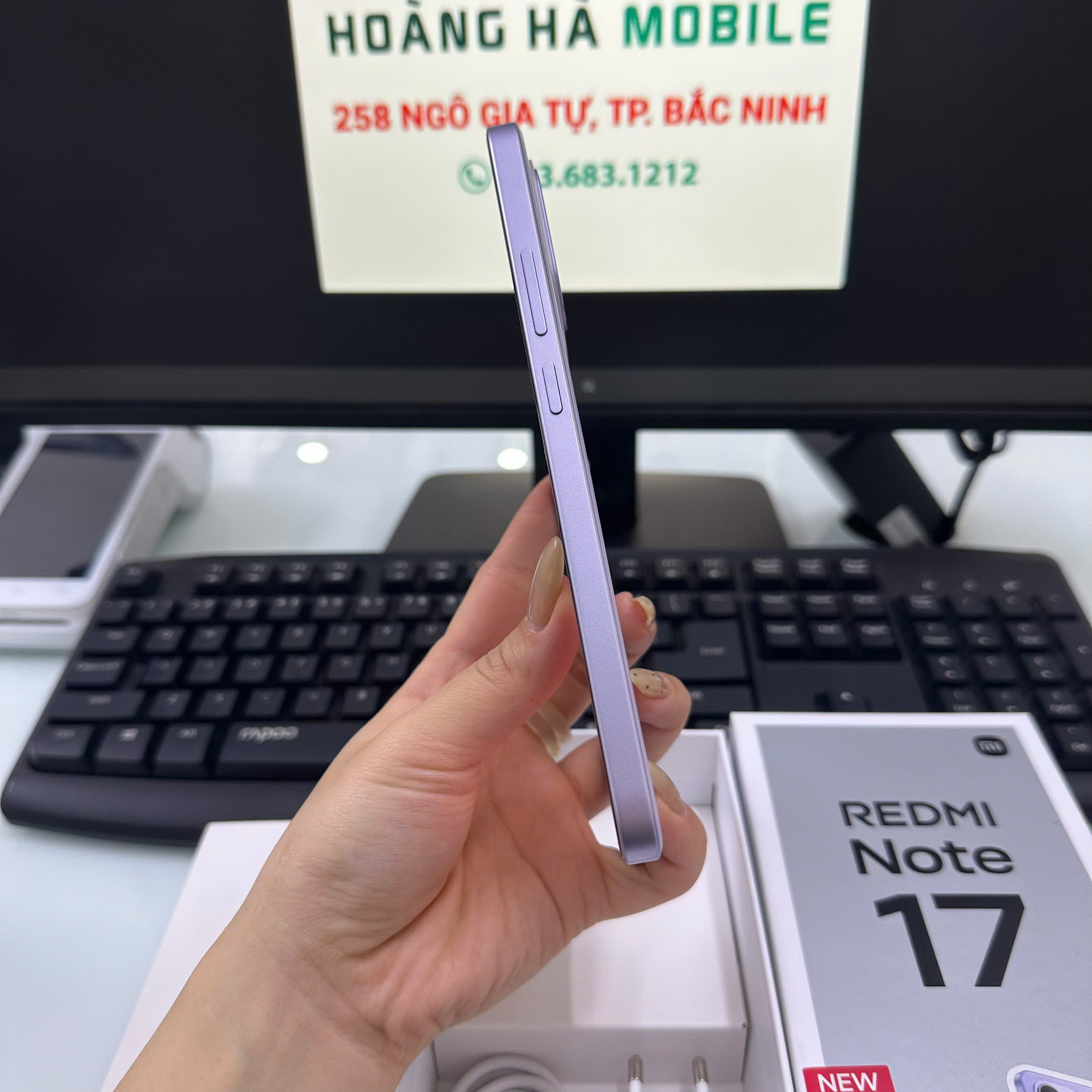 ĐIỆN THOẠI DI ĐỘNG (TEL) REDMI NOTE 17 6.99"/SNAP 6S 4G GEN 2/4G/128G/50MP+Auxiliary/16MP/7700mAh (26012RN62Y)/TÍM (693909303381