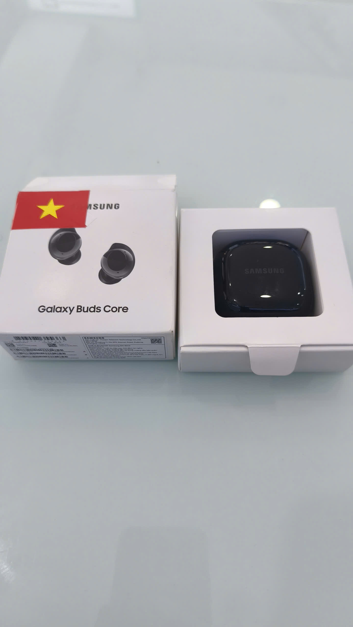 Thiết bị (tai nghe) Bluetooth Samsung Buds Core SM-R410N, Đen - R8AL103WBQM - R410NZKAXXV
