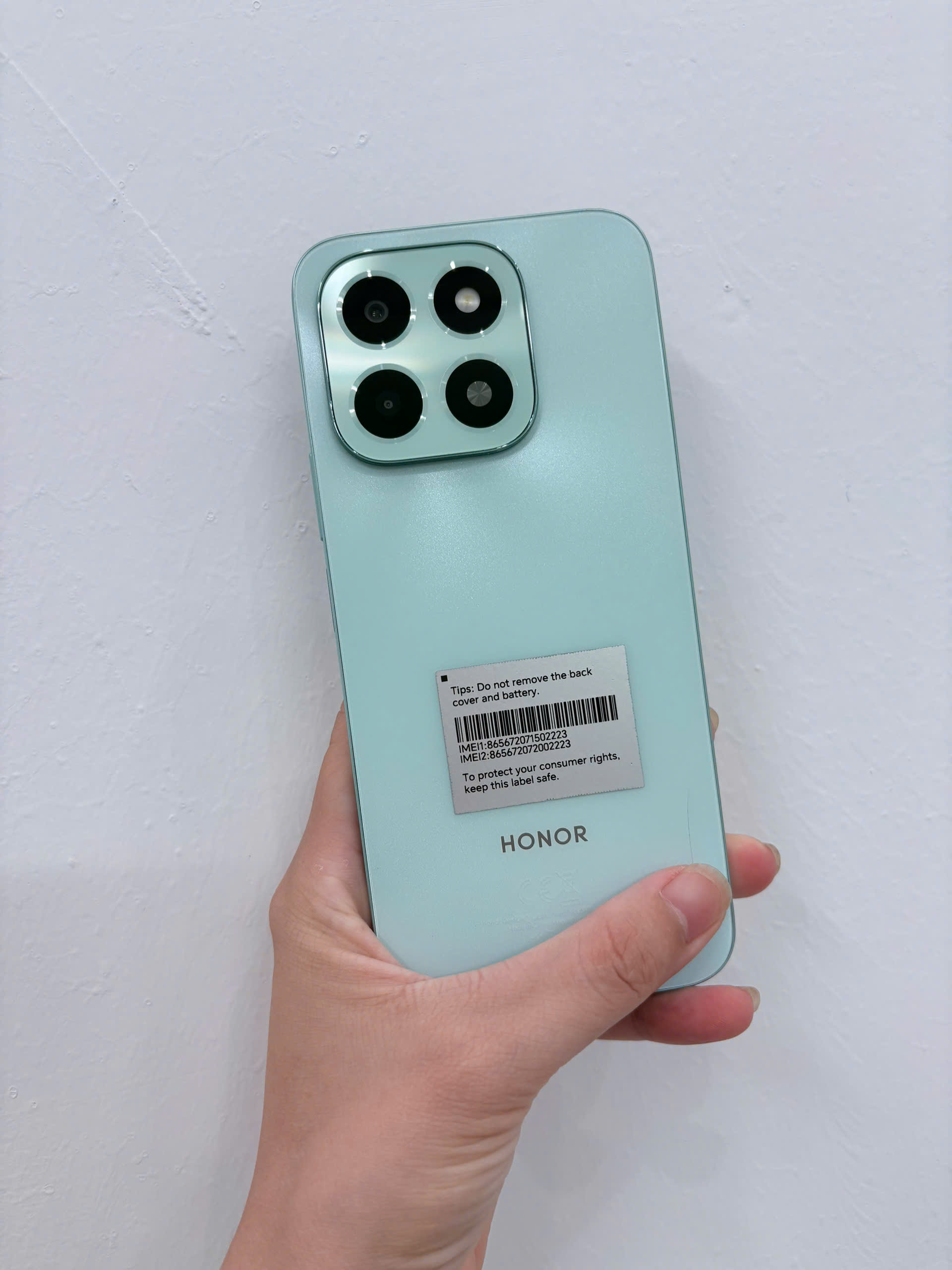 Điện thoại thông minh Honor X6c (6+128GB) Xanh (Ocean Cyan)_NIC-LX2 (Demo) - 865672071502223 - X6CNICLX2ZTN