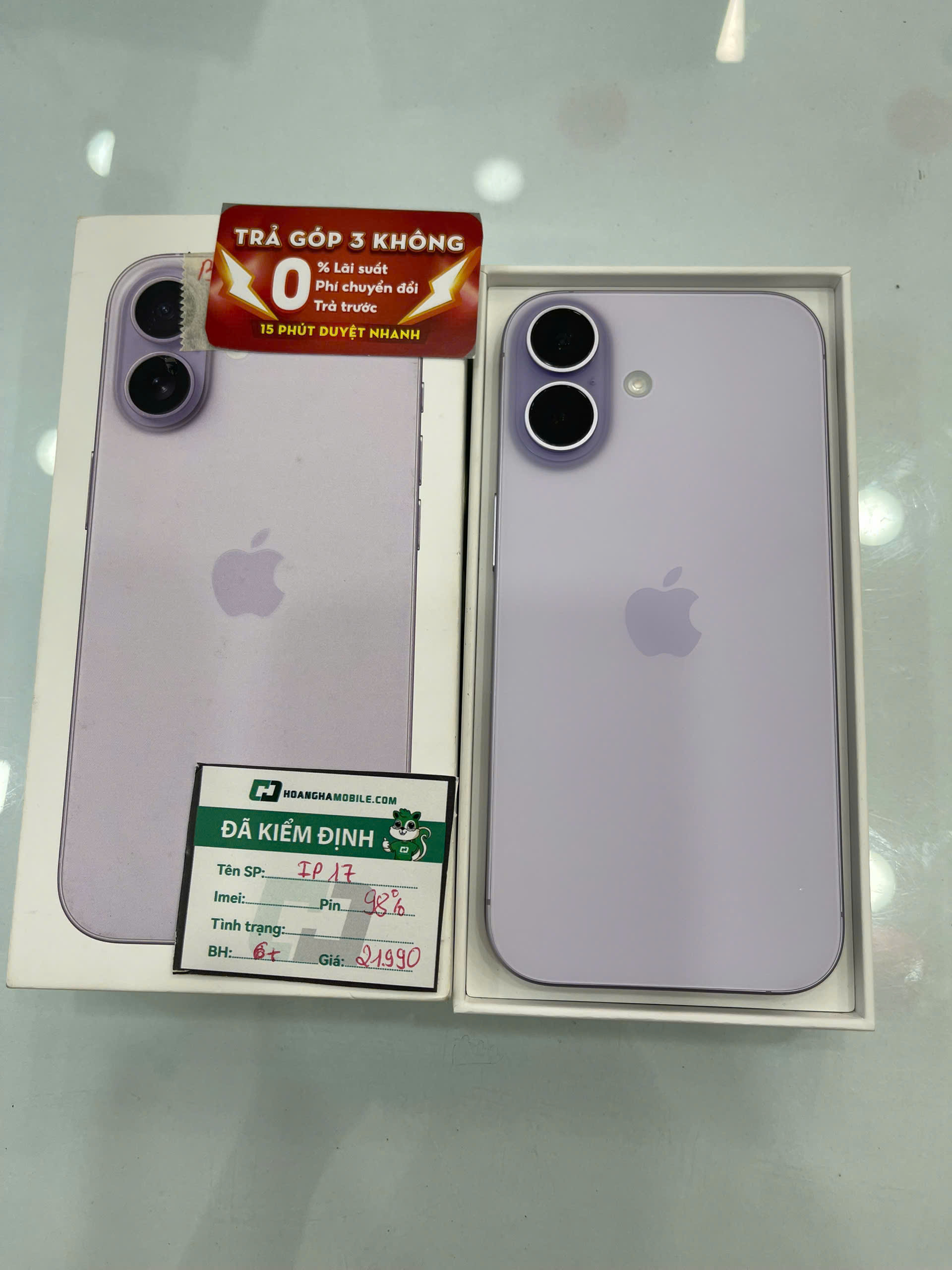 ĐTDĐ Apple iPhone 17 256GB Lavender_MG6M4ZP/A