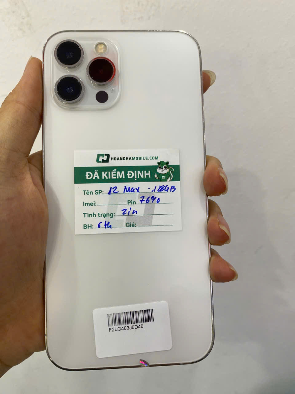 ĐTDĐ Apple iPhone 12 Pro Max 128GB Silver_MGD83VN/A - F2LG403J0D40 - IPH12M128S