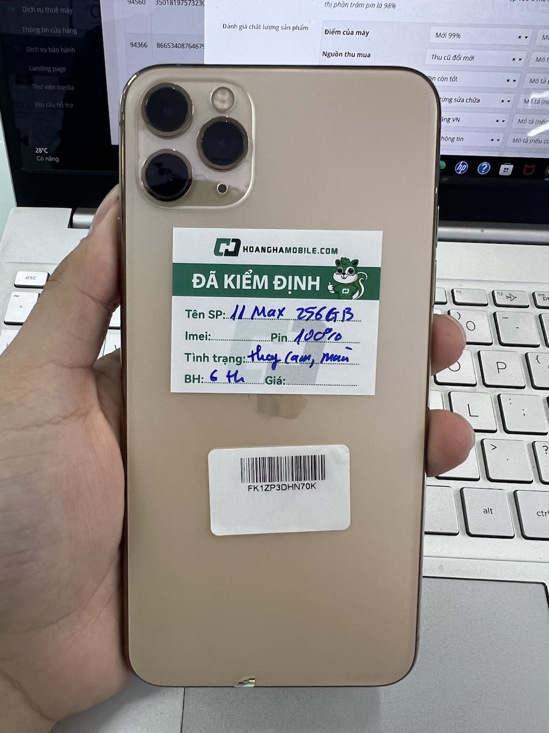 Iphone 11 Pro Max 256GB Cũ - Gold 