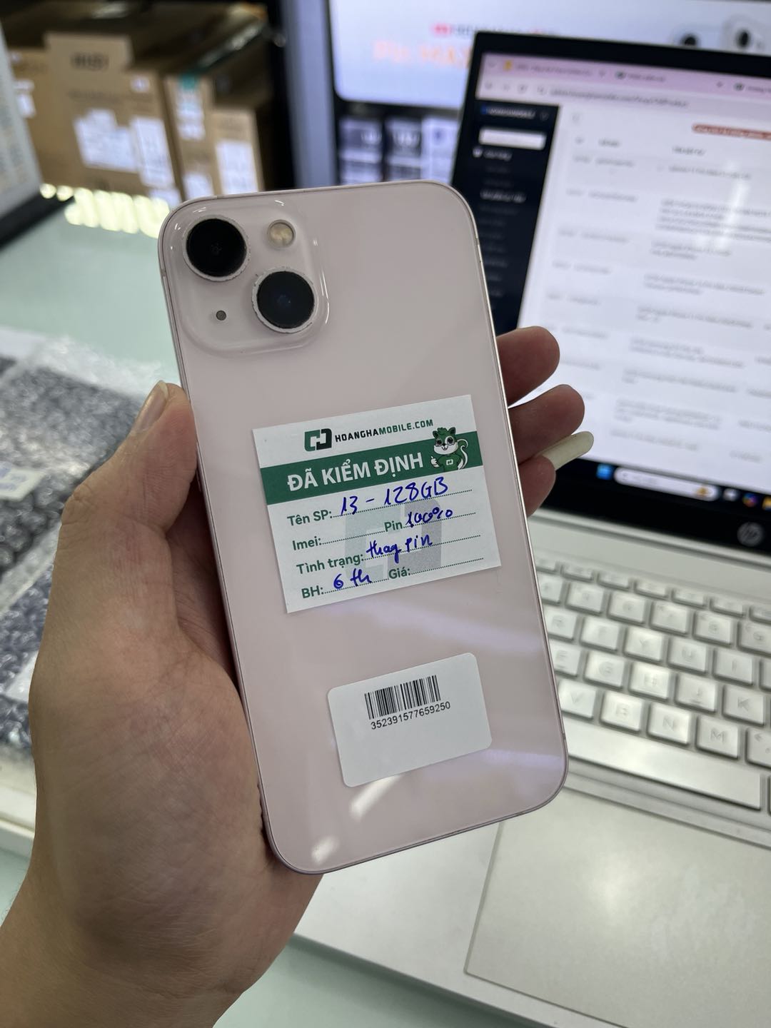 ĐTDĐ Apple iPhone 13 128GB Pink_MLPH3VN/A - CŨ