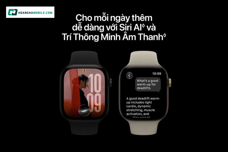Series 12 còn hỗ trợ Siri AI được Apple Intelligence tăng cường Series 12 còn hỗ trợ Siri AI được Apple Intelligence tăng cường