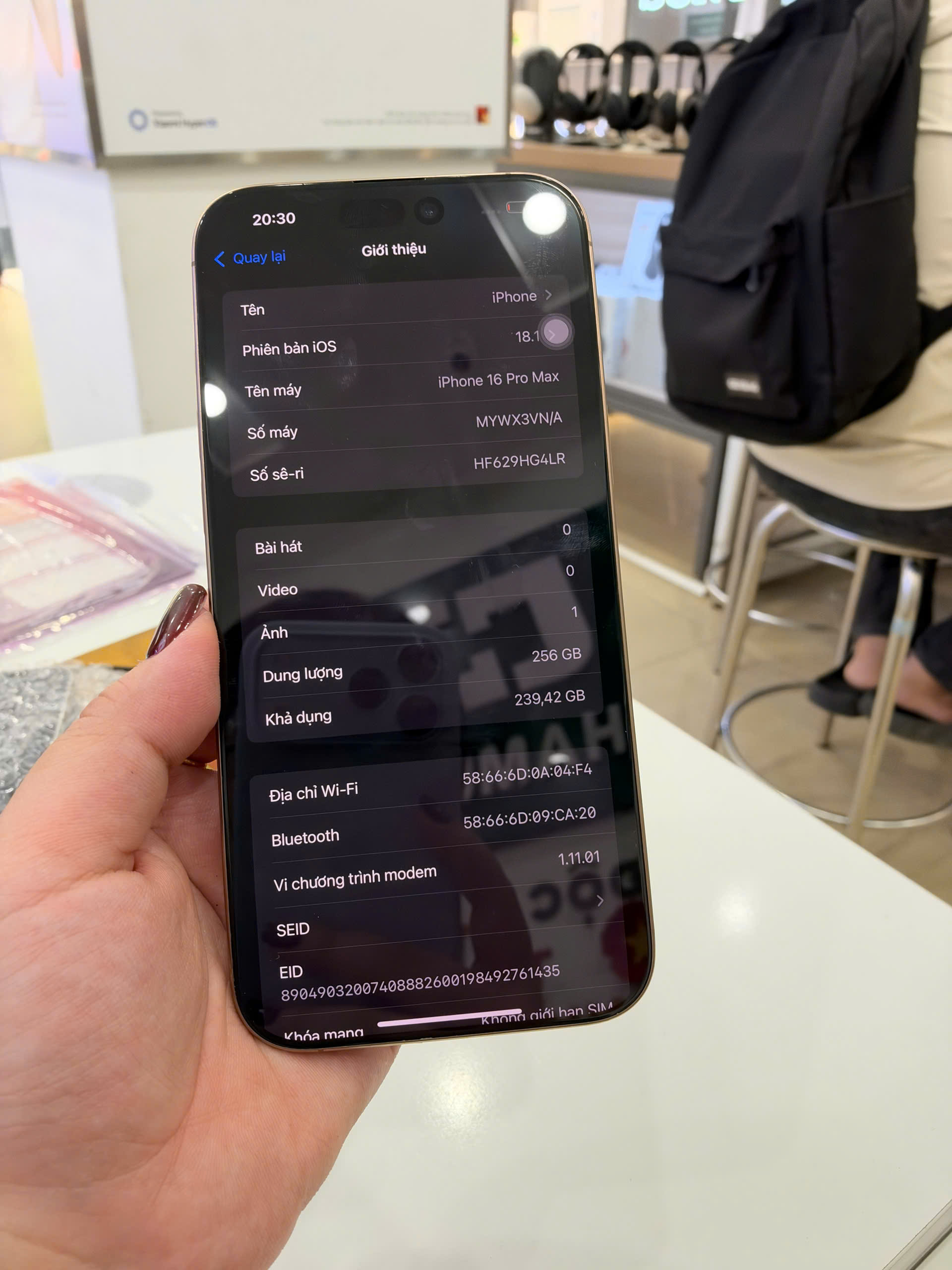 iPhone 16 Pro Max 256GB - Chính hãng VN/A Cũ