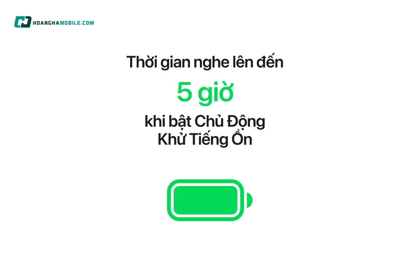 AirPods 5 Hộp Sạc Không Dây đạt thời lượng tối đa 5 giờ cho mỗi lần sạc AirPods 5 Hộp Sạc Không Dây đạt thời lượng tối đa 5 giờ cho mỗi lần sạc