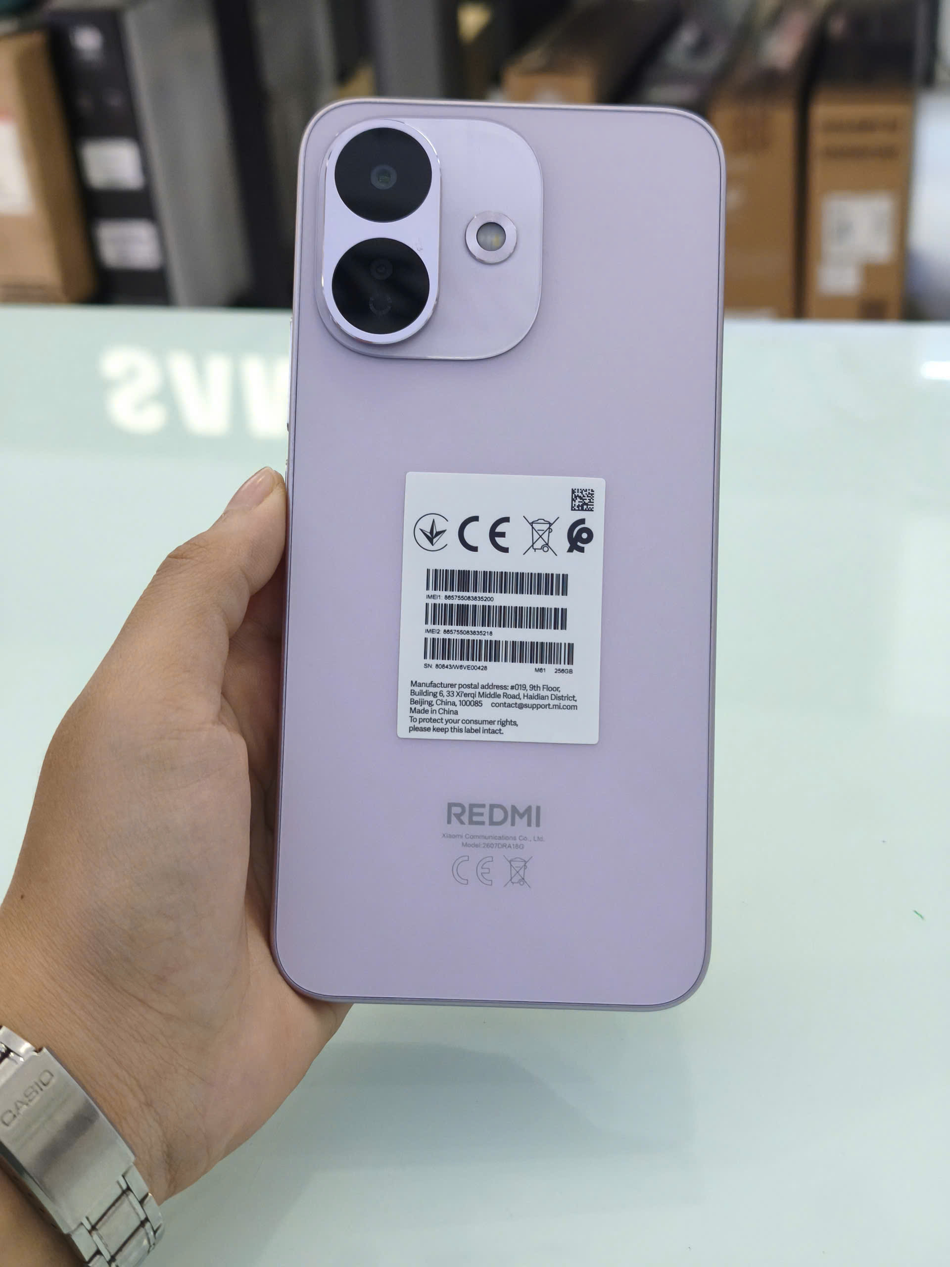 ĐIỆN THOẠI DI ĐỘNG (TEL) REDMI NOTE 17 PRO 5G 6.83"/SNAP 6S 4G GEN 4/6G/256G/50+8MP/16MP/8340mAh (2607DRA18G)/TÍM (6939093009376