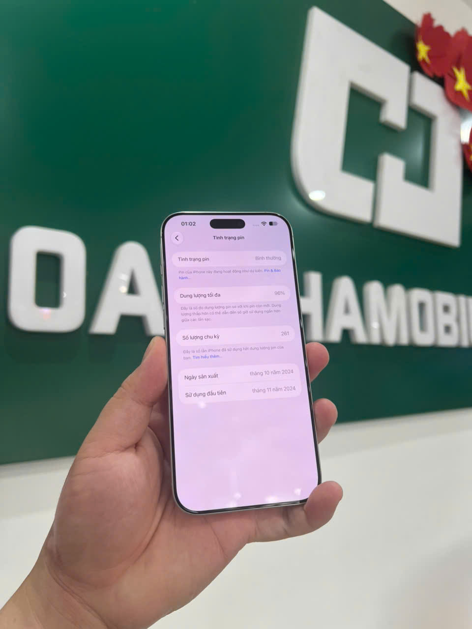 ĐTDĐ Apple iPhone 16 Pro Max 256GB White Titanium_MYWW3VN/A
